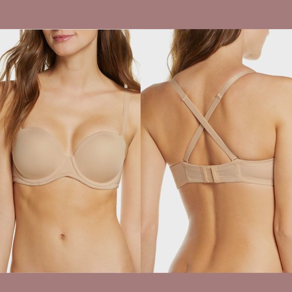 NEW $76 Wacoal [ 34G US ] Red Carpet Convertible Strapless Bra brush tan nude‎ - Picture 2 of 11